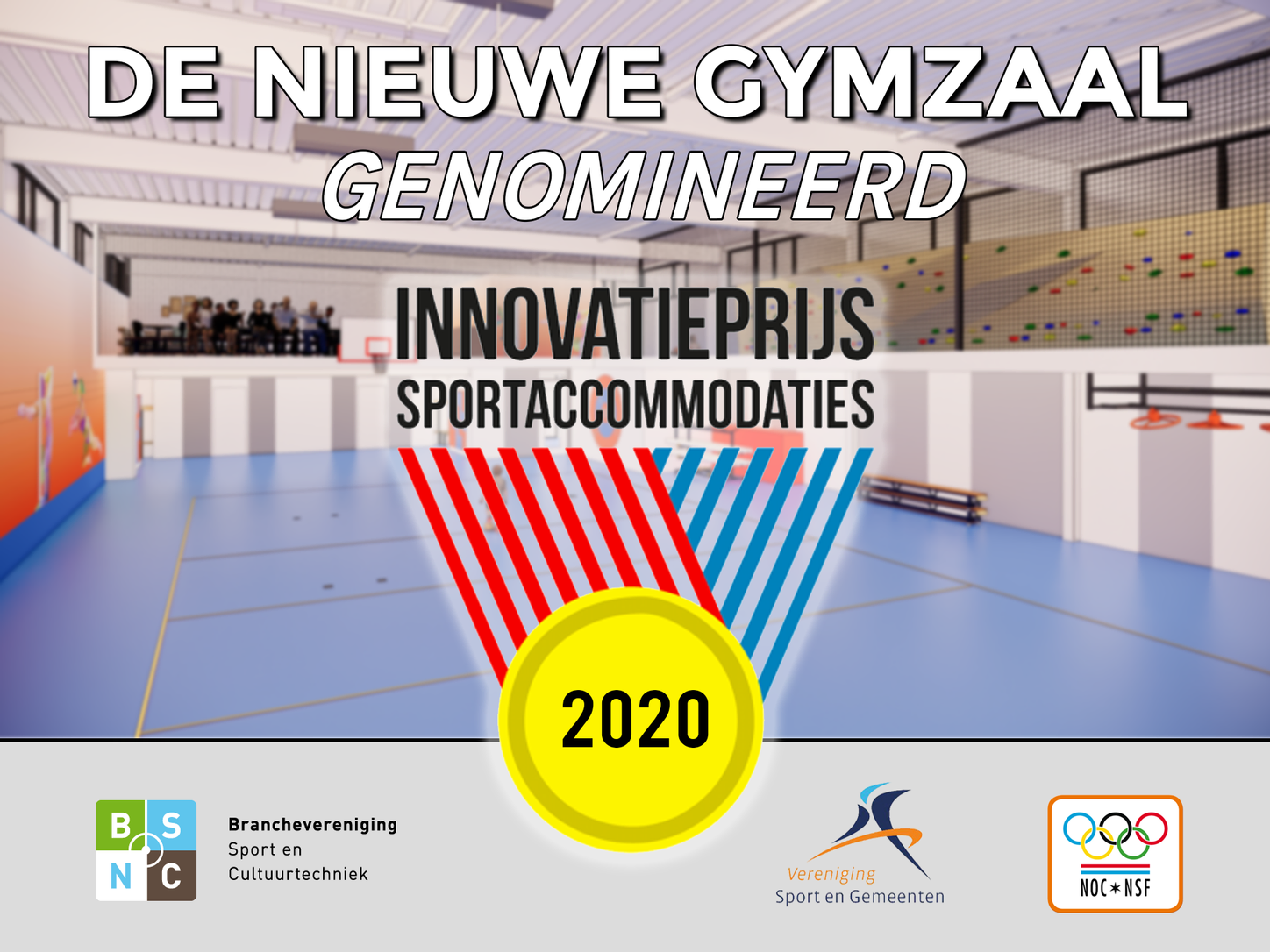 De Nieuwe Gymzaal genomineerd voor Innovatieprijs Sportaccommodaties